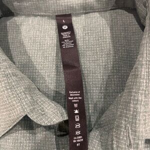 Lululemon Blue Gray Buttondown